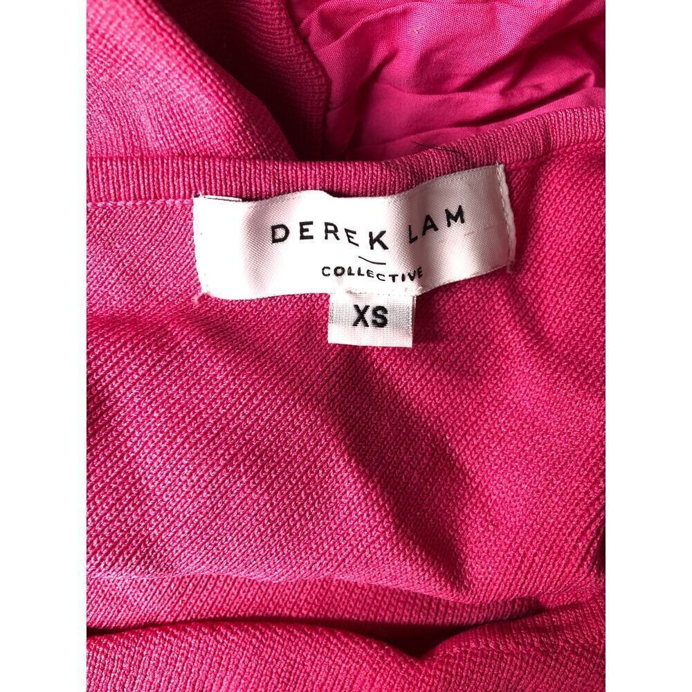 Derek Lam 10 Crosby Dress Sleeveless One-Shoulder Balloon Bubble Hem Pink XS - Picture 7 of 9